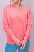 Simplified Crew in Neon Pink - Foxwood