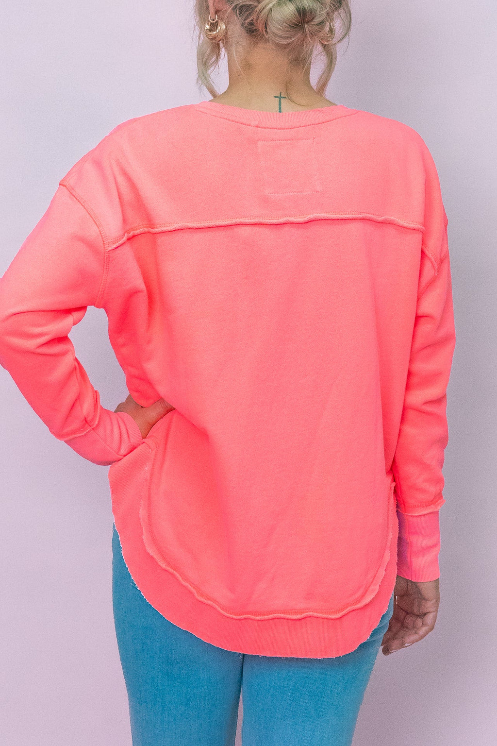 Simplified Crew in Neon Pink - Foxwood