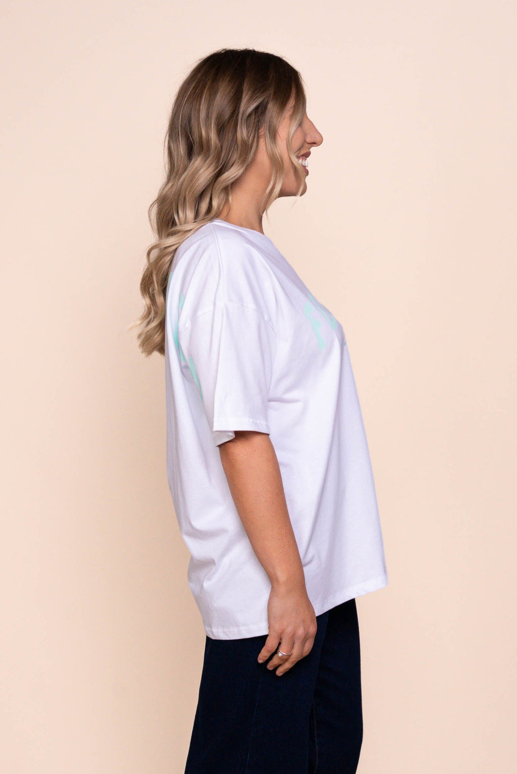 Interval Tee in White/Mint - Foxwood