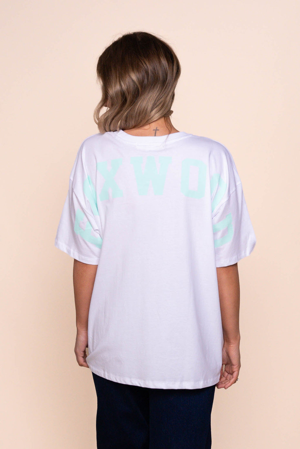 Interval Tee in White/Mint - Foxwood