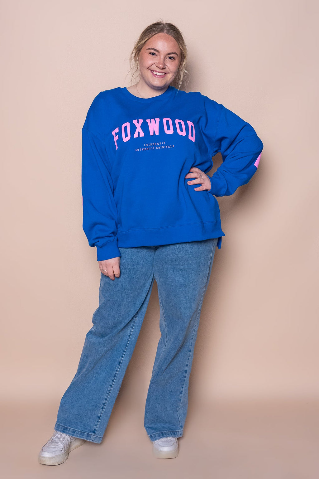 Interval Crew in Cobalt/Neon Pink - Foxwood