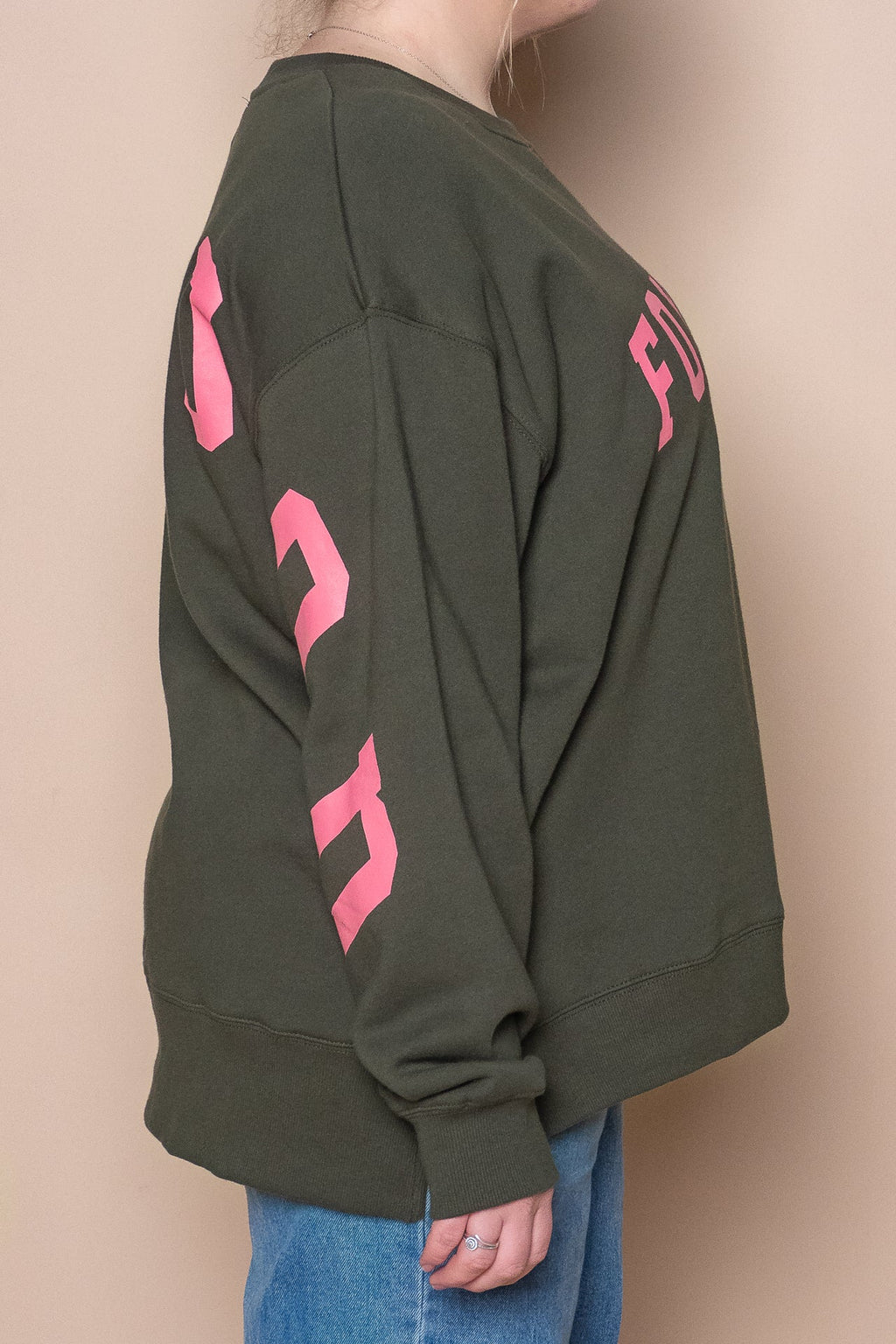Interval Crew in Dark Khaki/Coral - Foxwood
