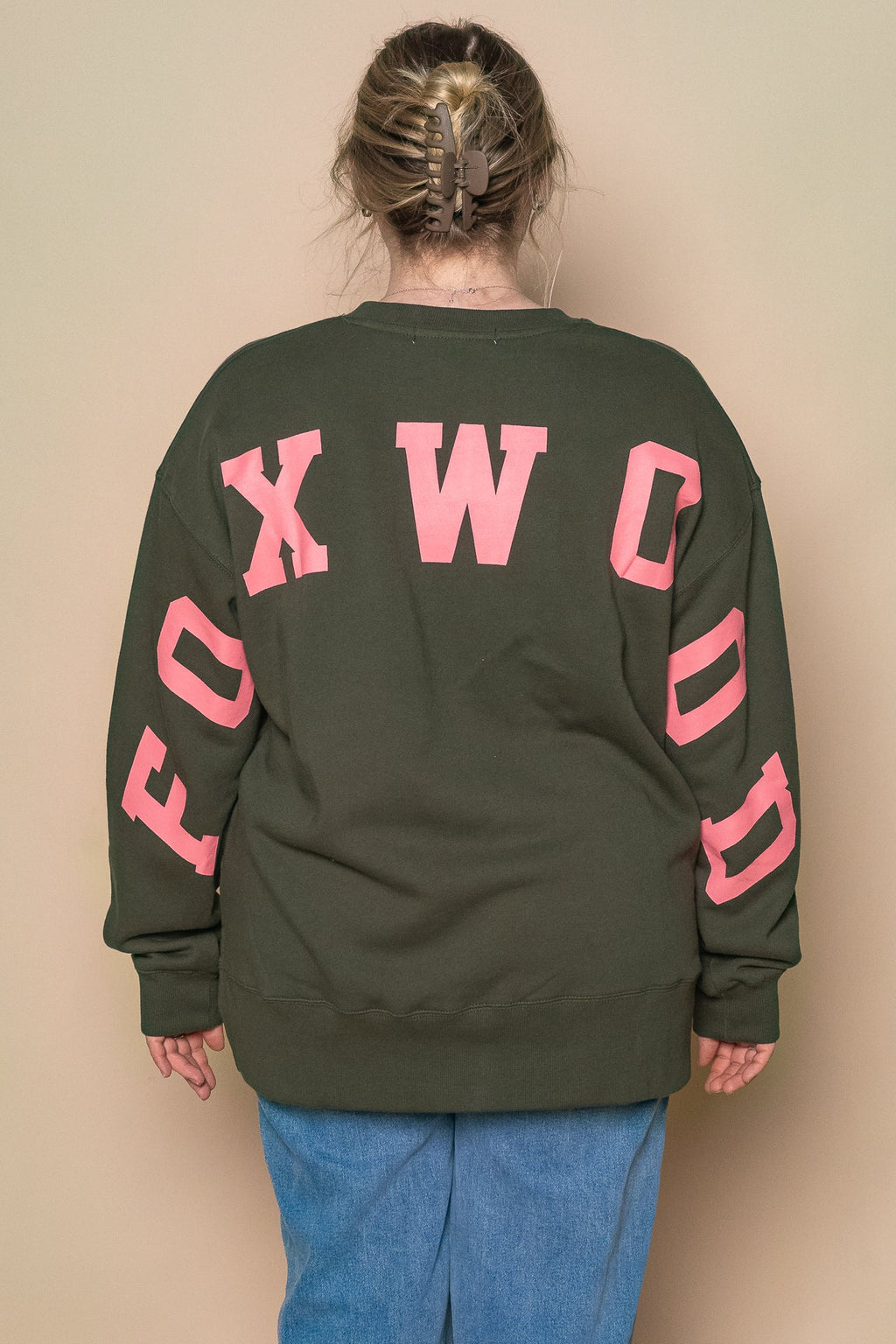 Interval Crew in Dark Khaki/Coral - Foxwood