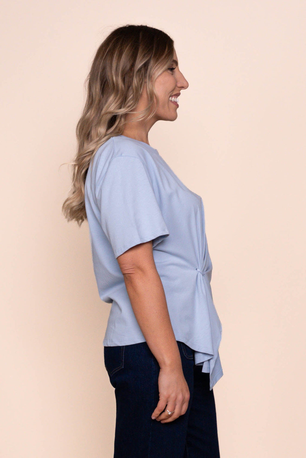 Greta Top in Light Blue