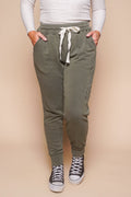 Simplified Track Pants in Khaki - Foxwood