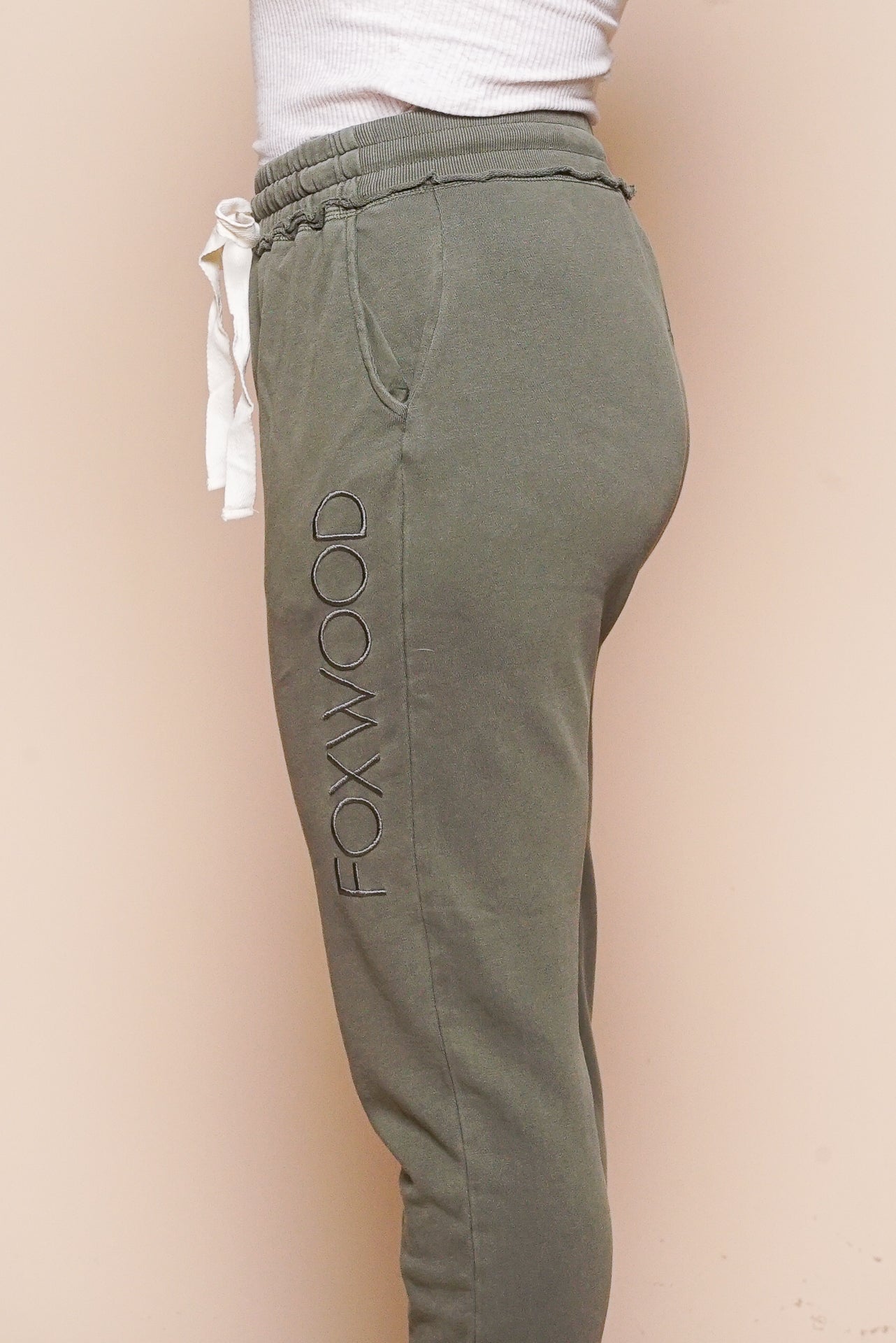 Simplified Track Pants in Khaki - Foxwood