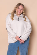 Knit Collar Crew in Bone - Foxwood