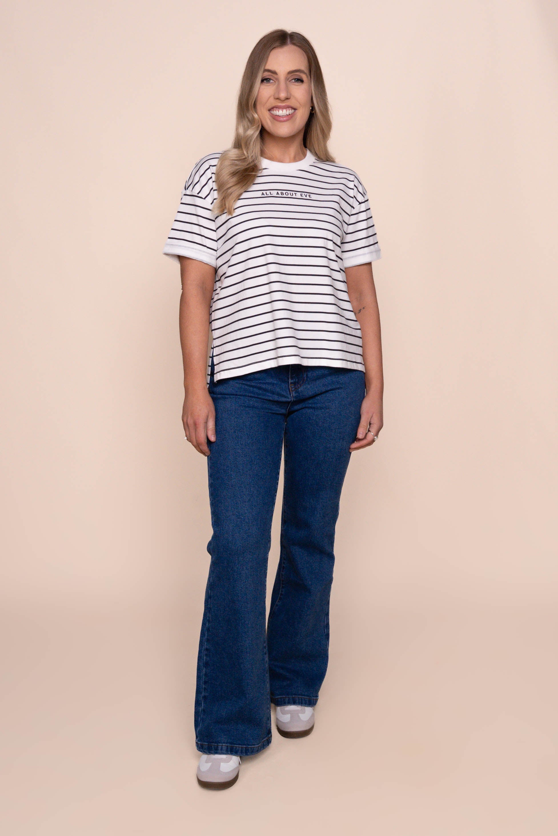 Tia Flare Jeans in Heritage Blue - All About Eve