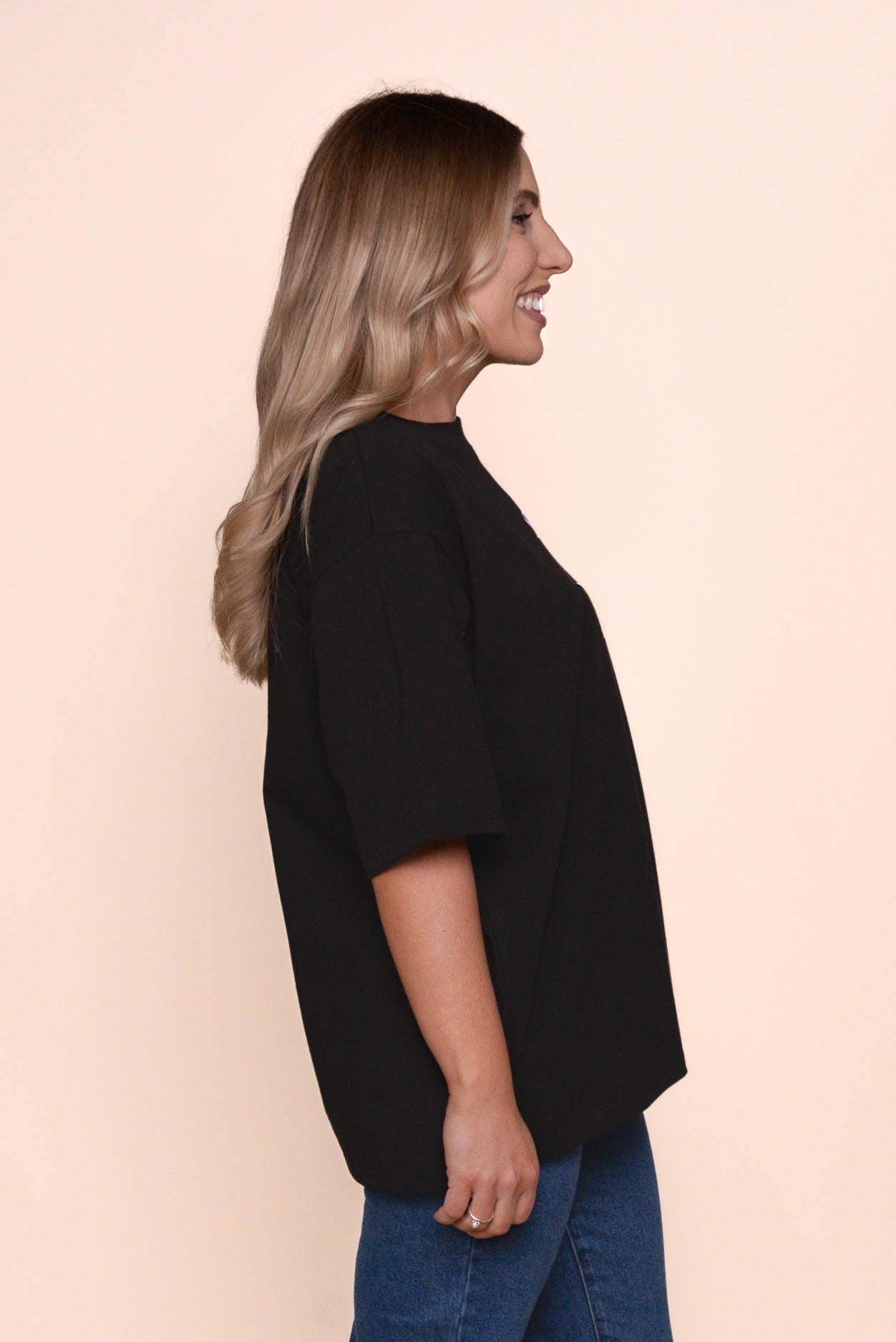 Silent Luxe Tee in Black - Silent Theory
