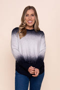 Jess Two-Tone Diamante Jumper in Navy