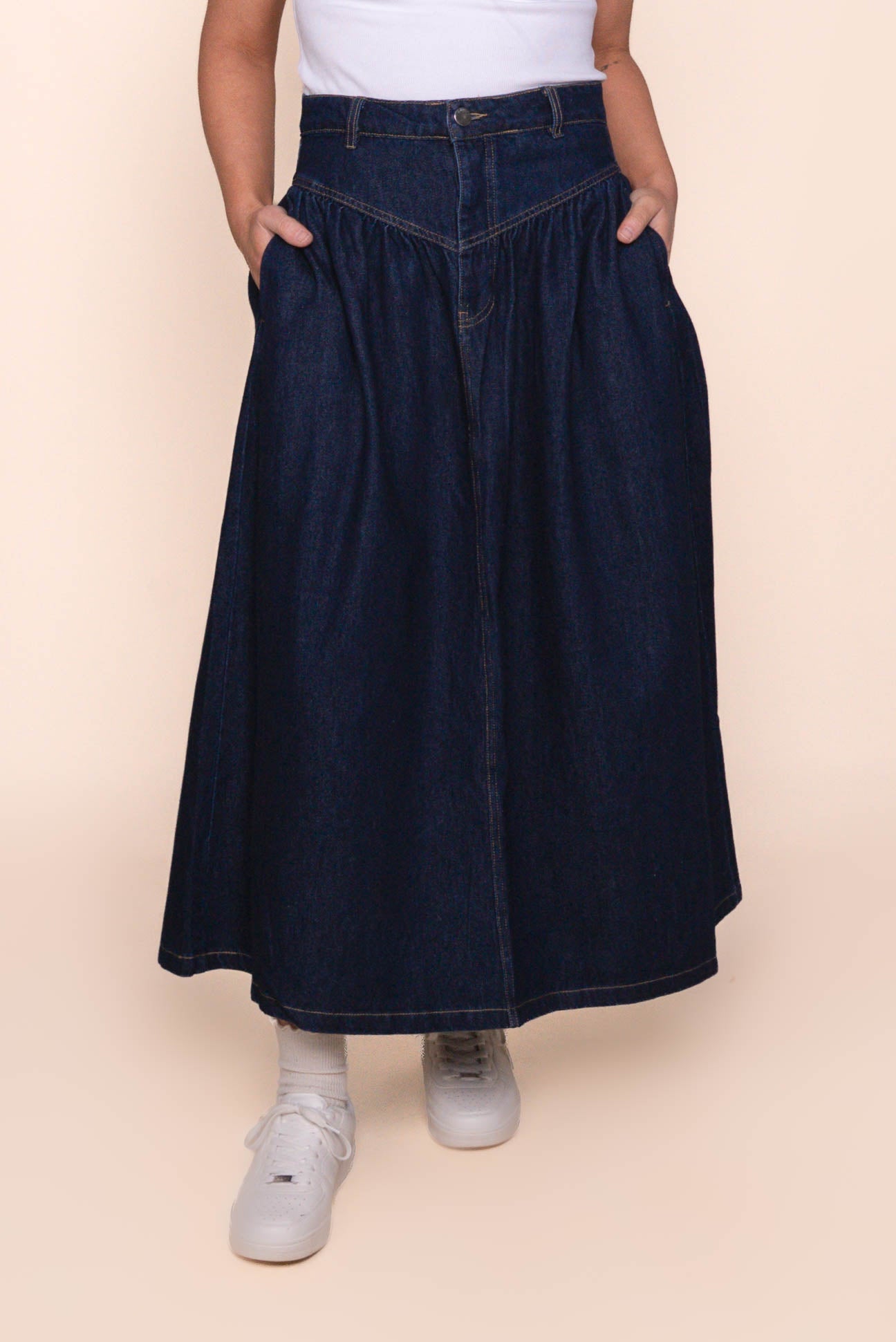 Arlo Maxi Skirt in Indigo - All About Eve