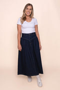 Arlo Maxi Skirt in Indigo - All About Eve