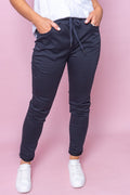 Sylvia Jogger Pants in Navy - Foxwood