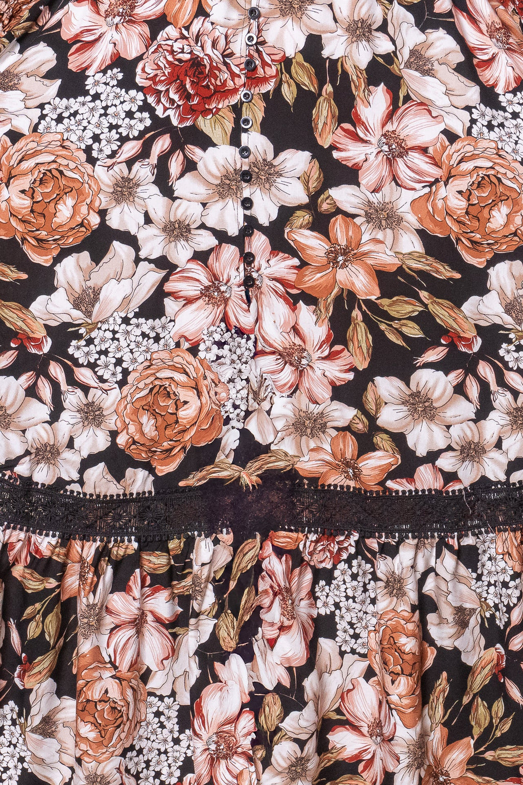 Arabella Maxi Dress in Black Multi