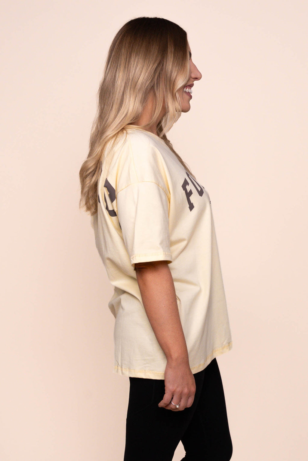 Interval Tee in Butter Cream/Choc - Foxwood