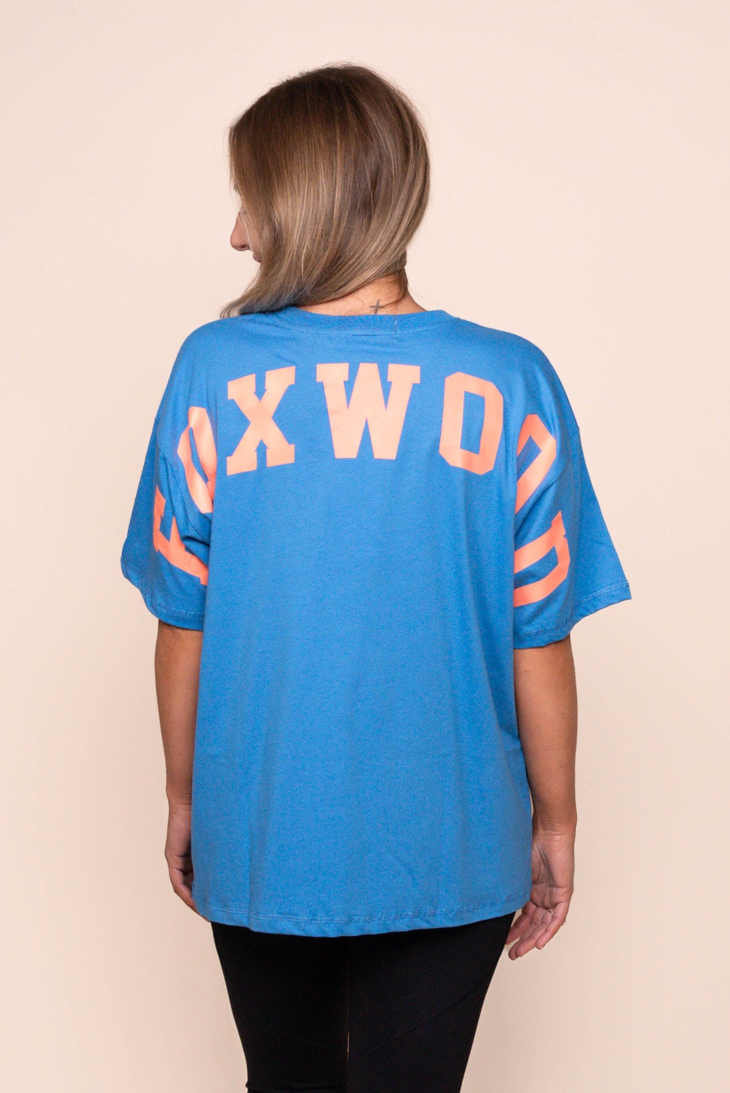 Interval Tee in Bright Blue/Orange - Foxwood