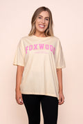 Interval Tee in Pale Lemon/Pink - Foxwood