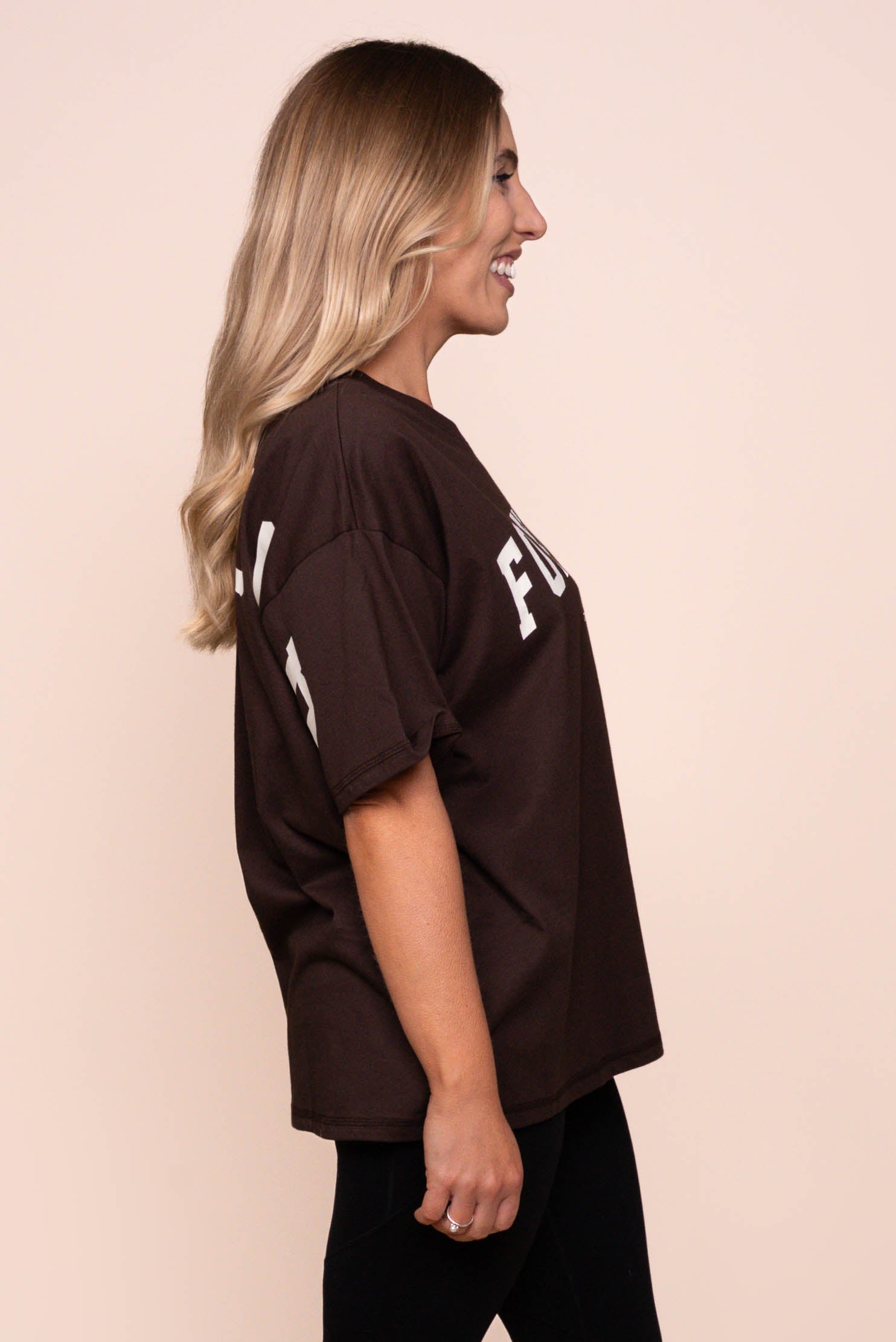 Interval Tee in Coffee Bean/Vintage White - Foxwood