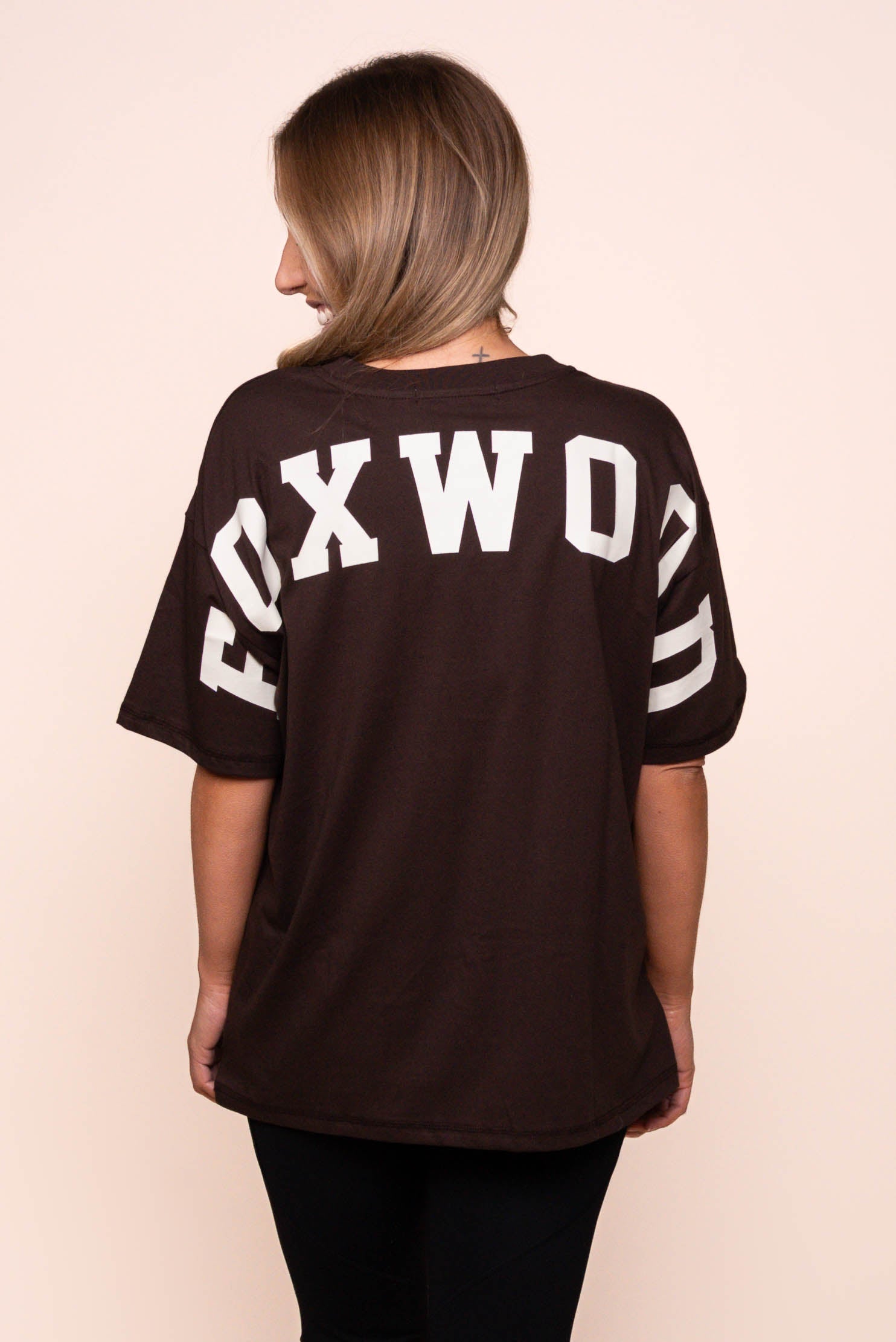 Interval Tee in Coffee Bean/Vintage White - Foxwood