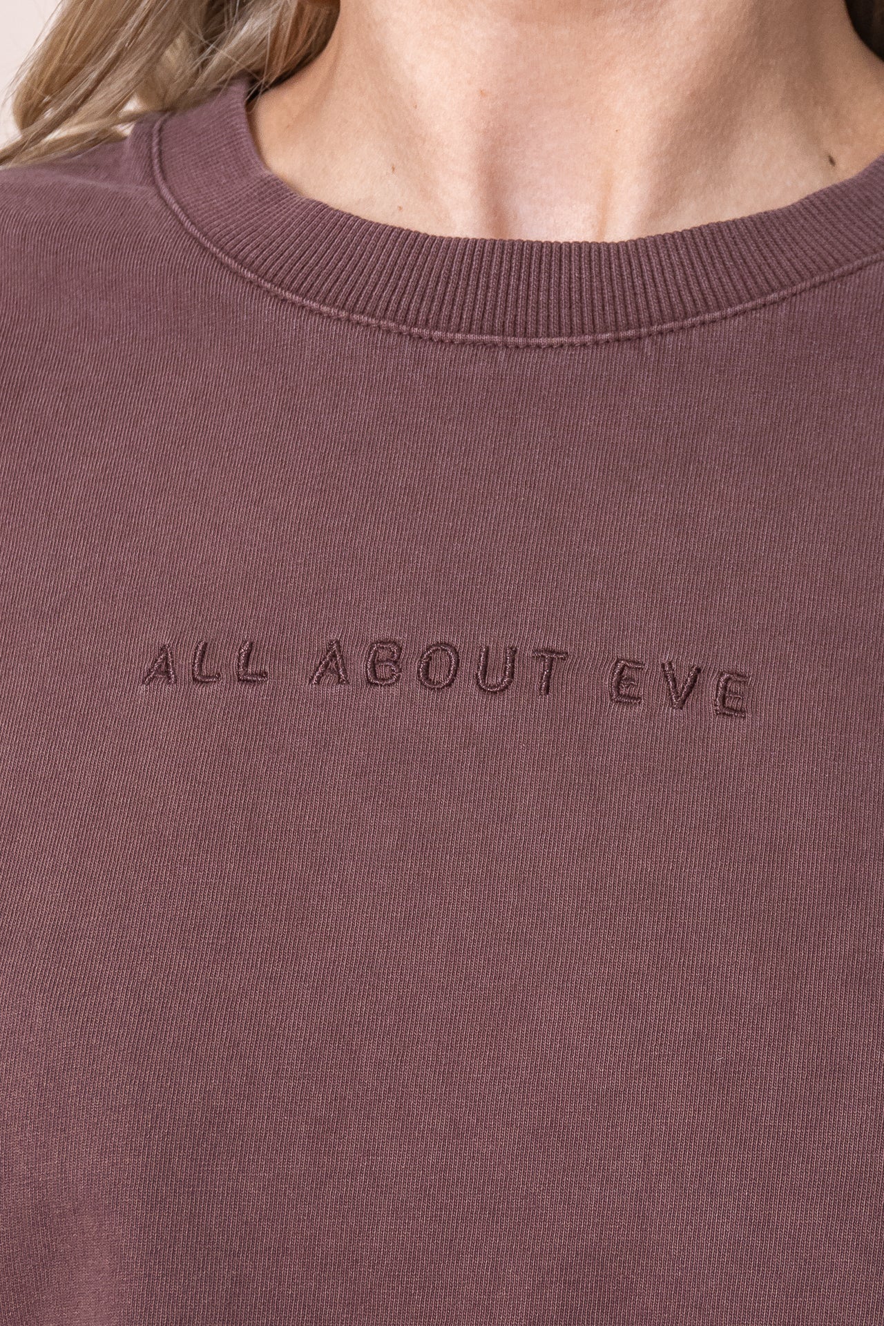 AAE Washed Tee in Brown - All About Eve