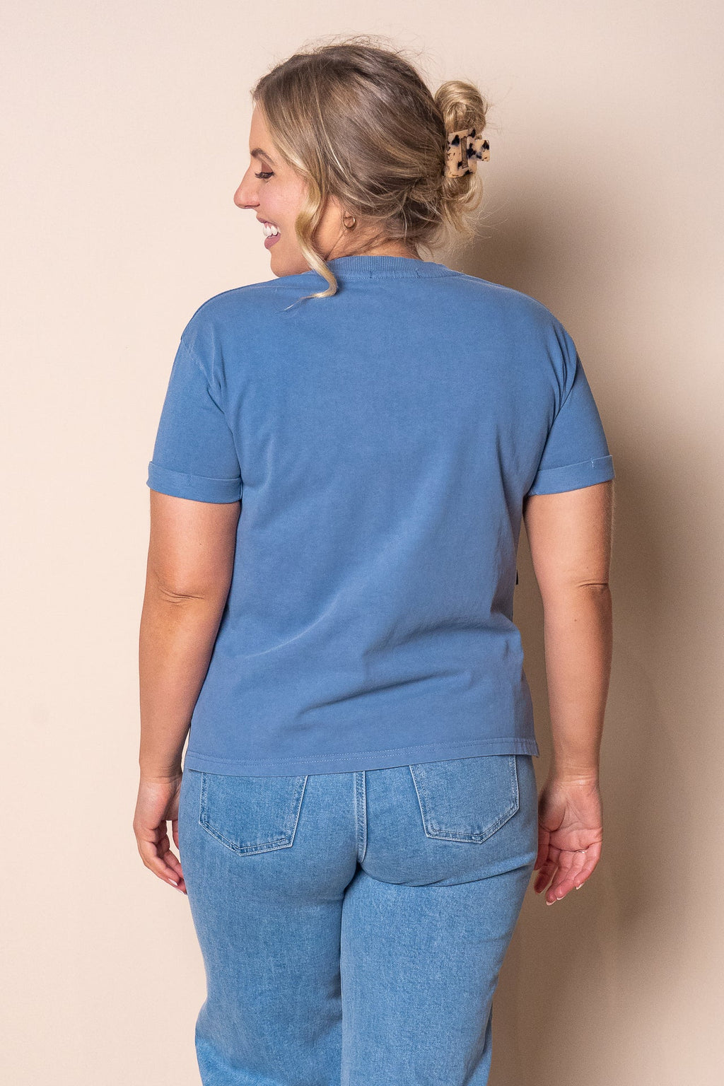 AAE Washed Tee in Denim - All About Eve