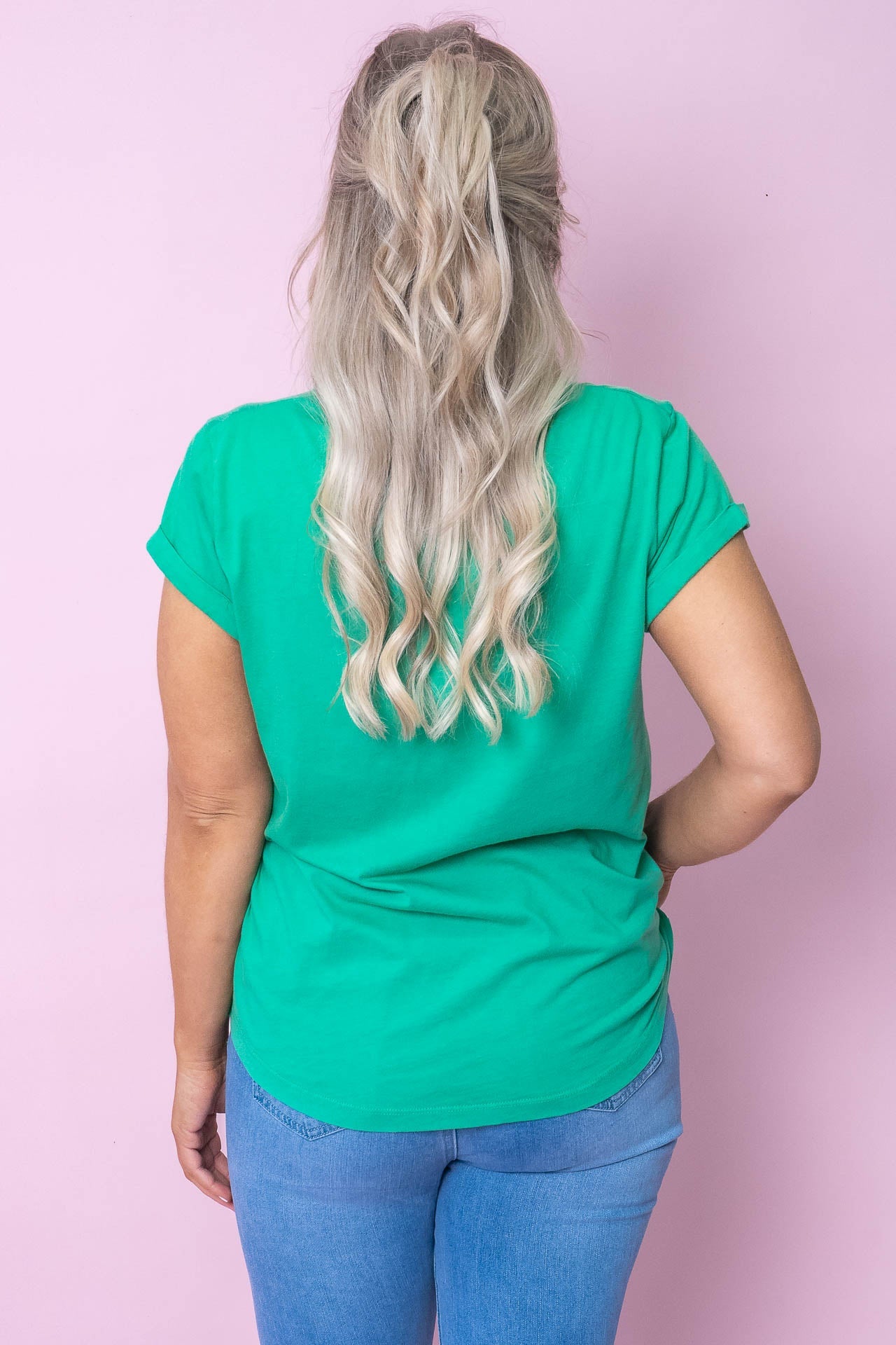 Signature Tee in Green - Foxwood