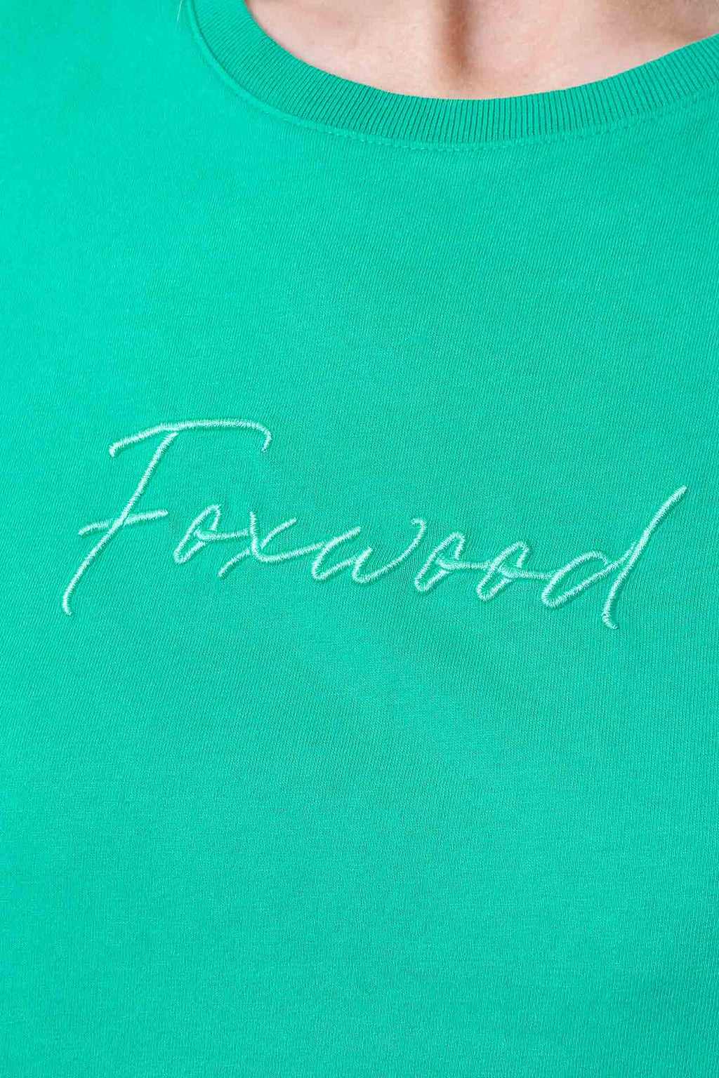 Signature Tee in Green - Foxwood