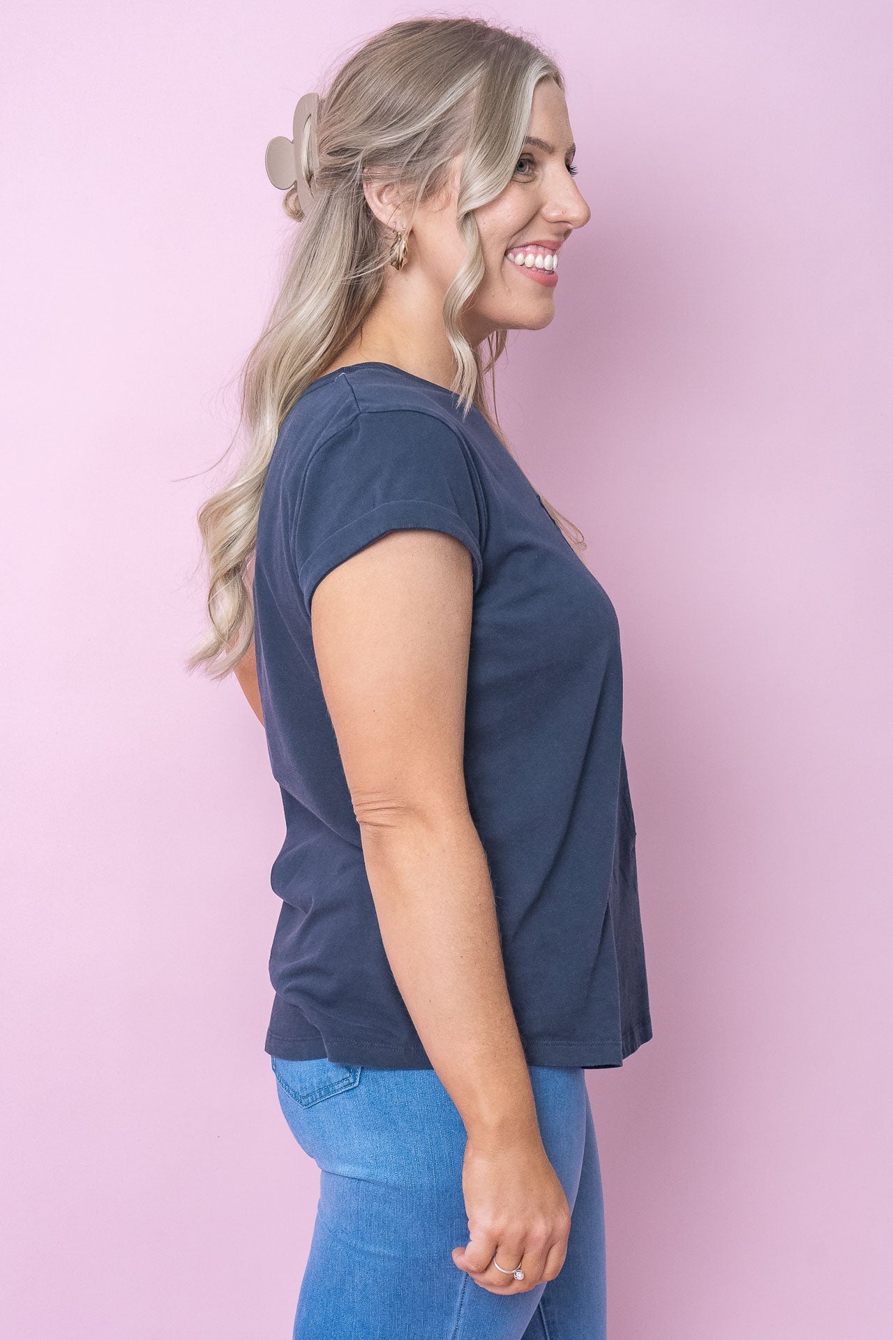 Signature Tee in Navy - Foxwood