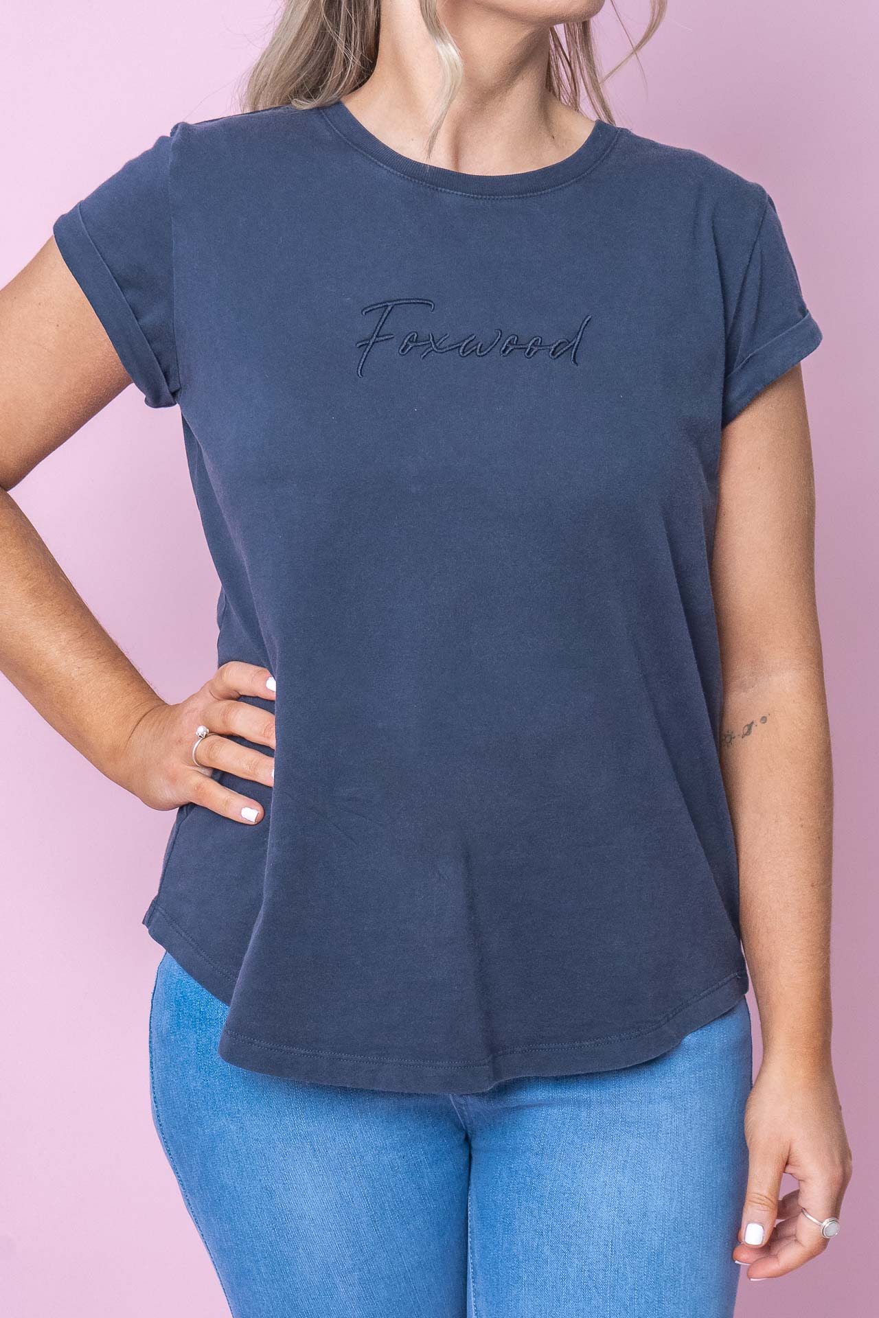 Signature Tee in Navy - Foxwood