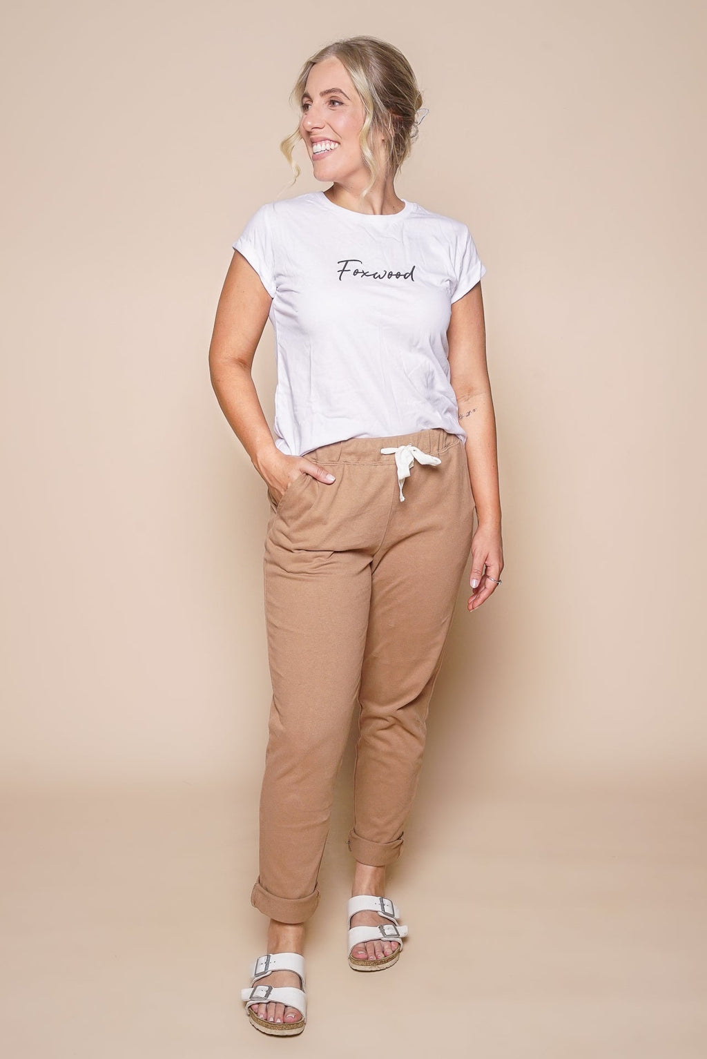 Monday Pants in Toasted Coconut - Foxwood