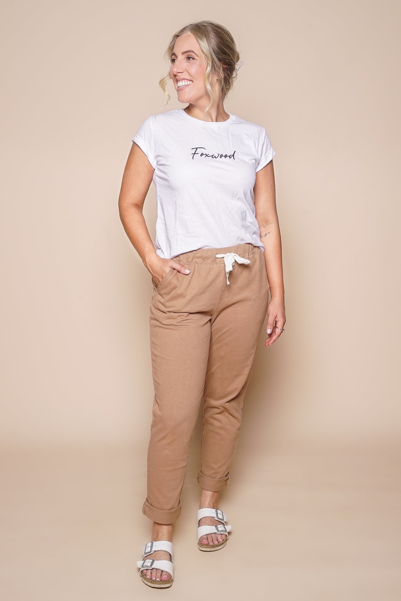 Monday Pants in Toasted Coconut - Foxwood