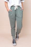 Simplified Track Pants in Sage - Foxwood