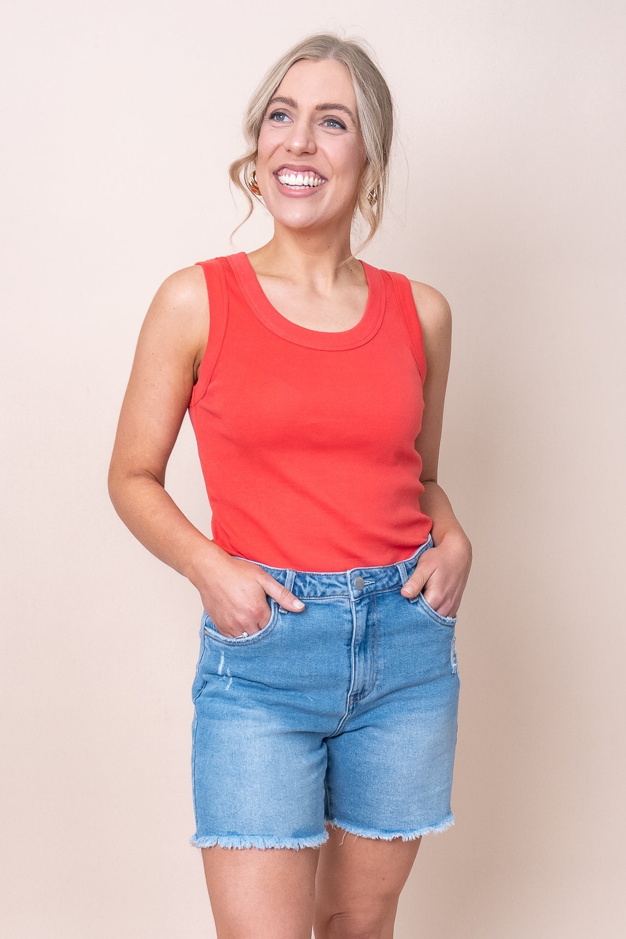 Millie Shorts in 90's Vintage Blue - Foxwood