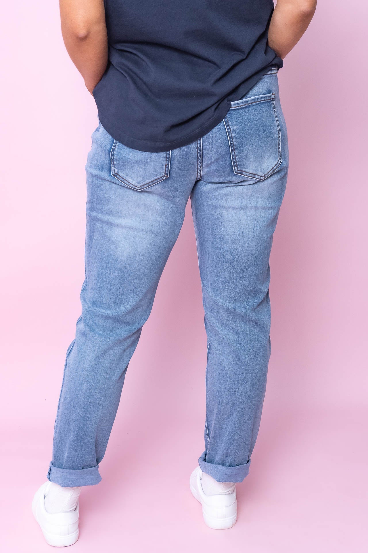Juliette Joggers in Light Denim - Foxwood