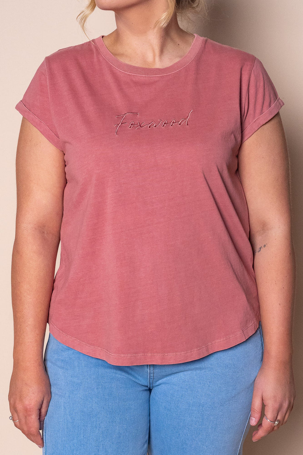 Signature Tee in Ash Rose - Foxwood