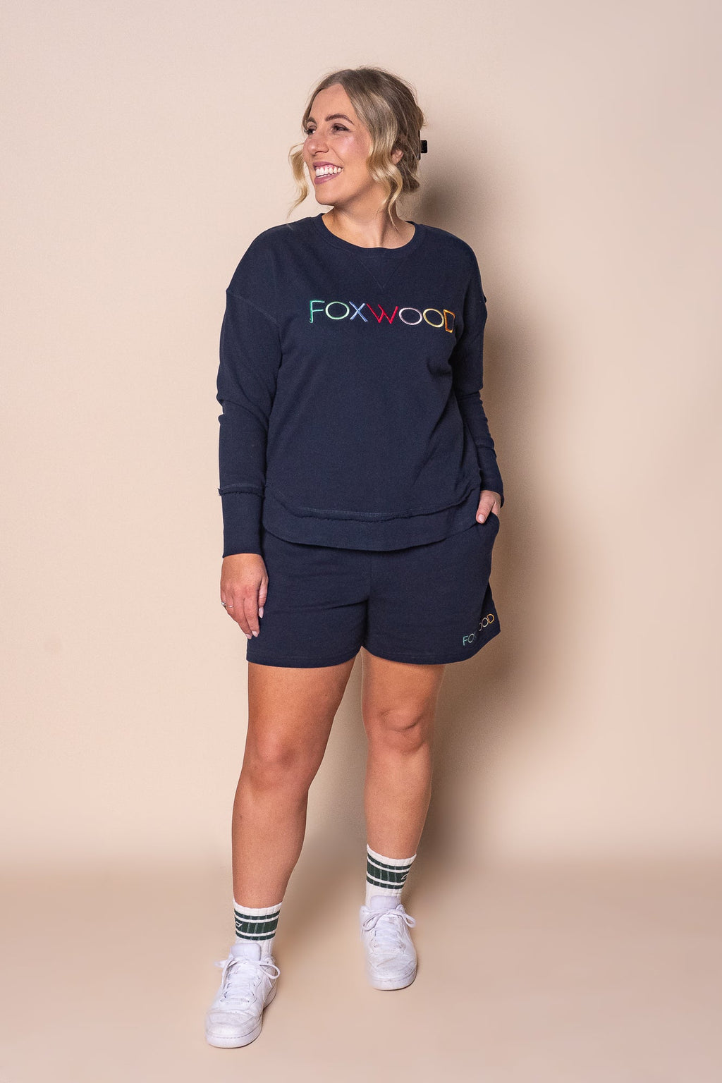 Simplified Confetti Crew in Navy - Foxwood