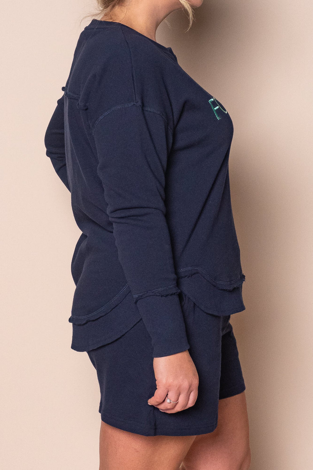 Simplified Confetti Shorts in Navy - Foxwood