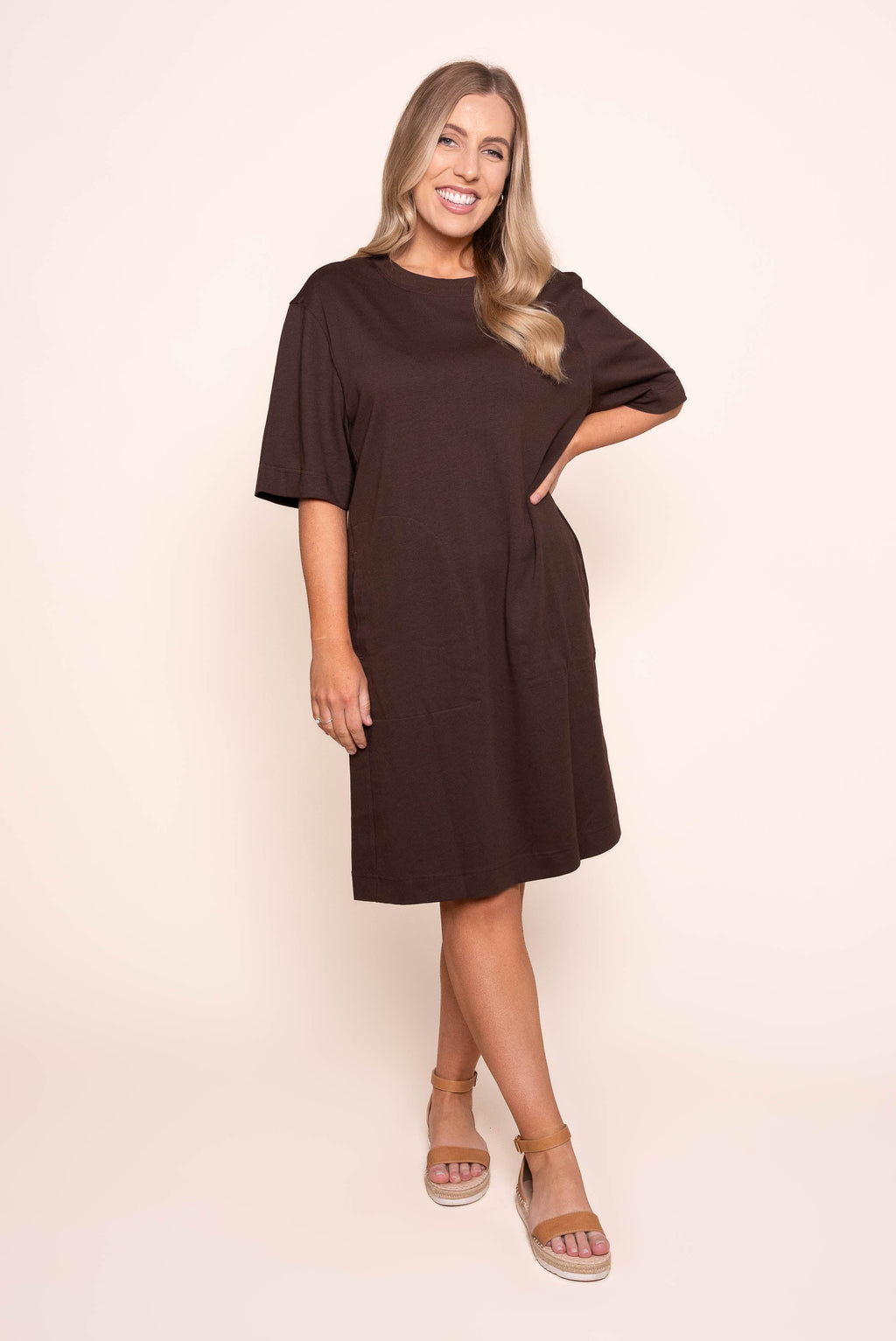 Mish Dress in Coffee - Elm