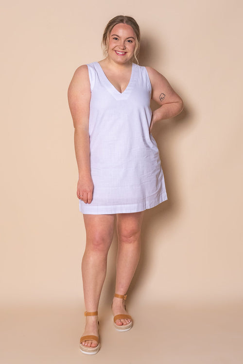 AAE Essential Mini Dress in White - All About Eve