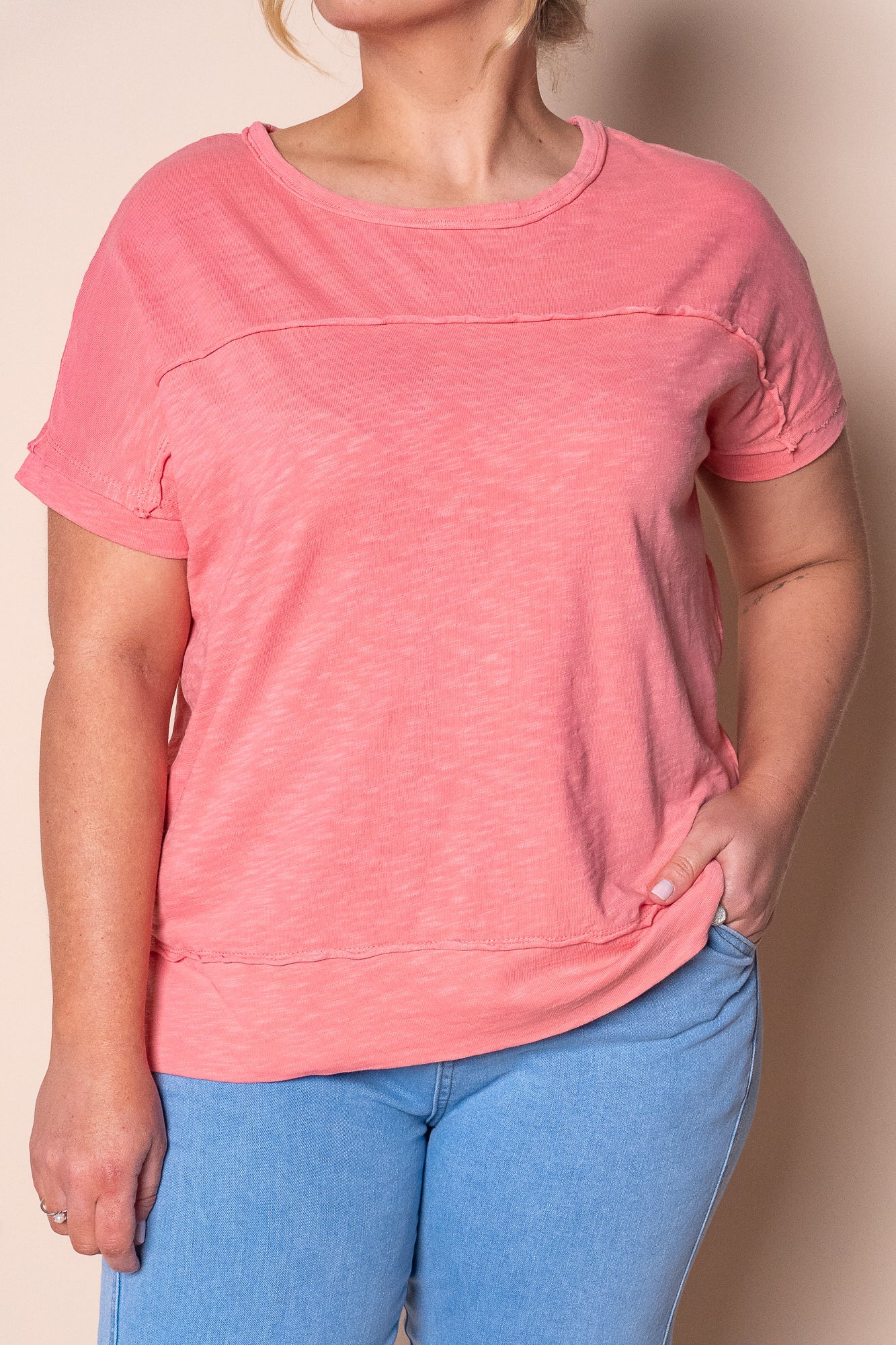 Allison Tee in Rose - Foxwood