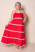 Stella Maxi Dress in Red
