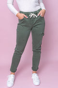 Juliette Cargo Pants in Khaki - Foxwood
