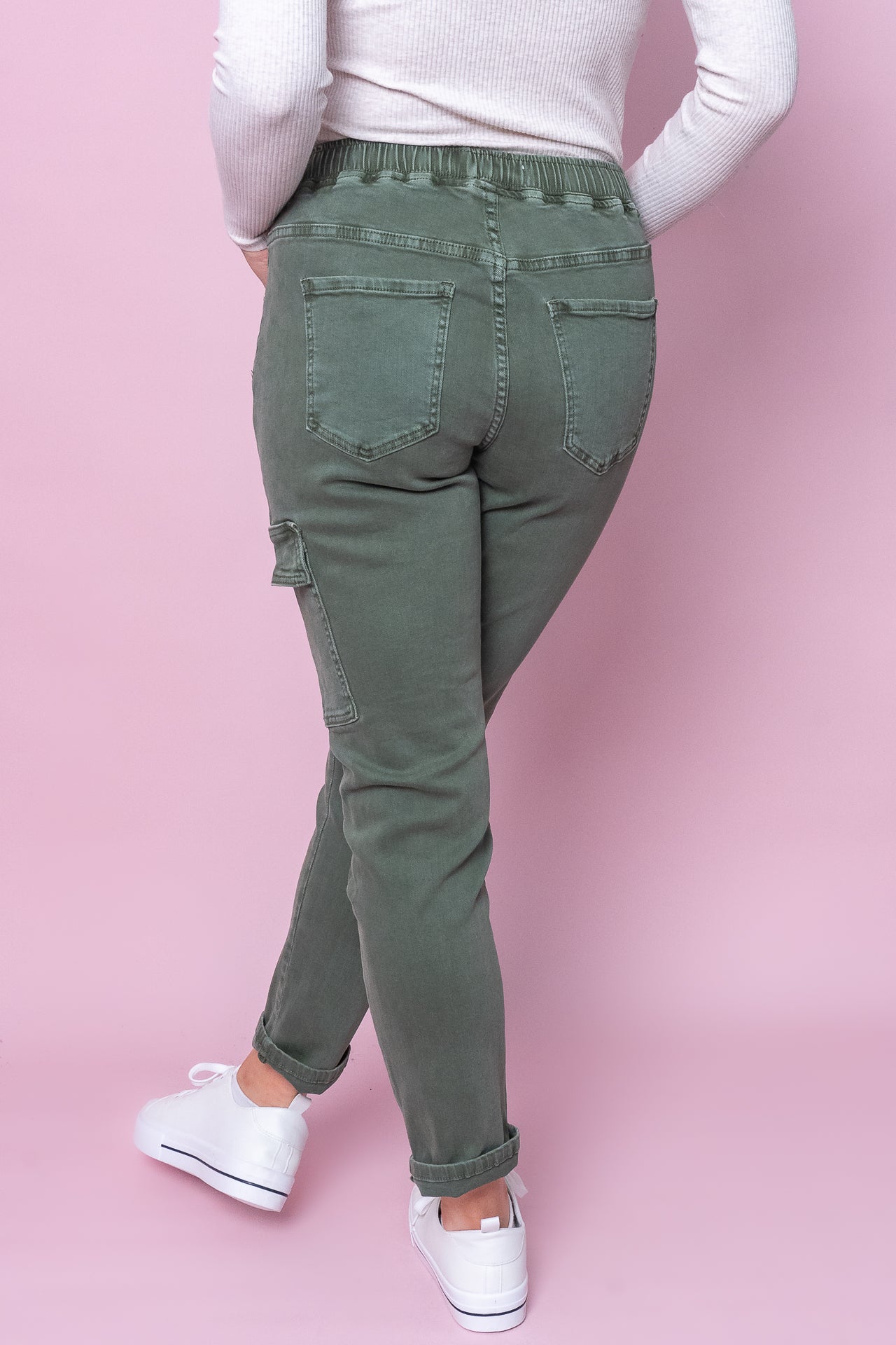 Juliette Cargo Pants in Khaki - Foxwood