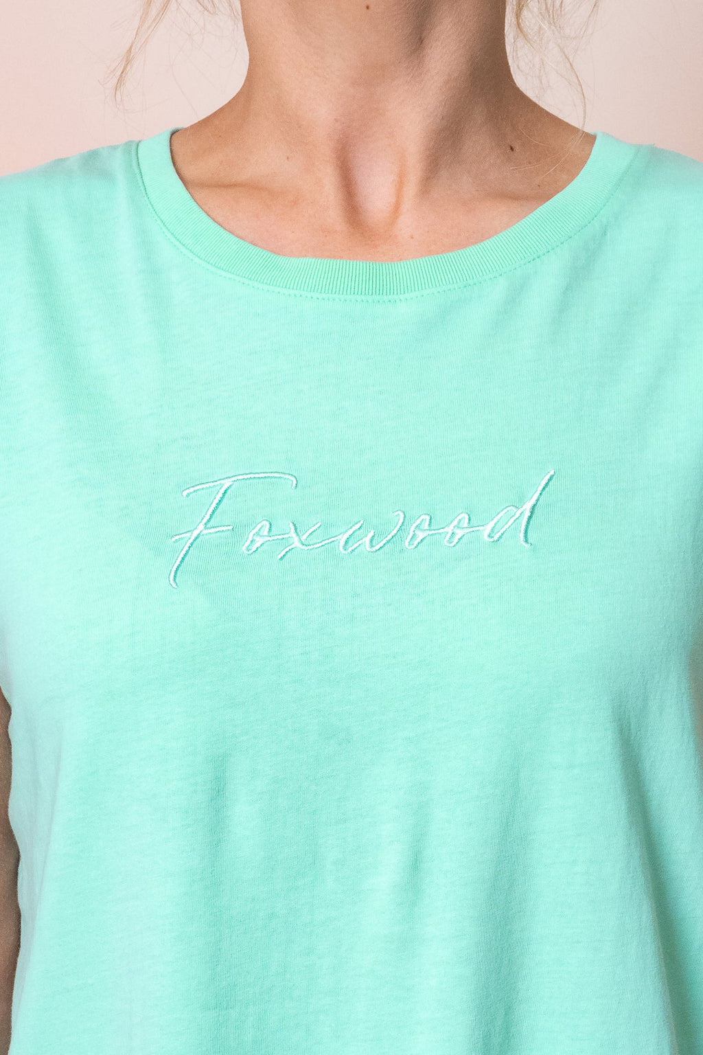 Signature Tee in Neon Mint - Foxwood