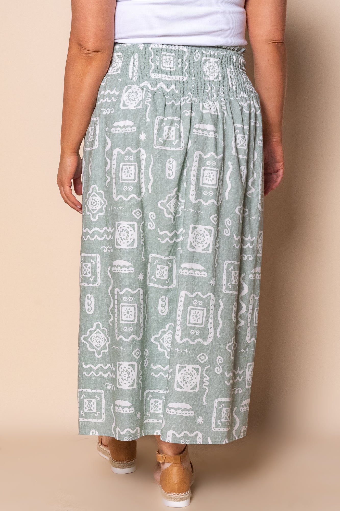 Lucia Maxi Skirt in Sage - All About Eve