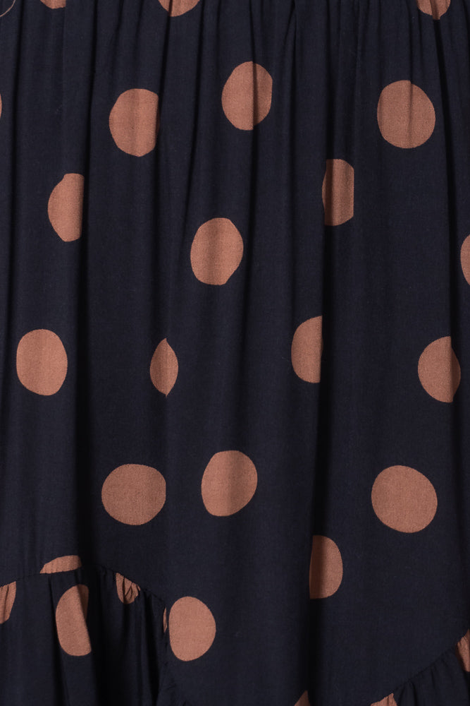 Toris Midi Skirt in Black