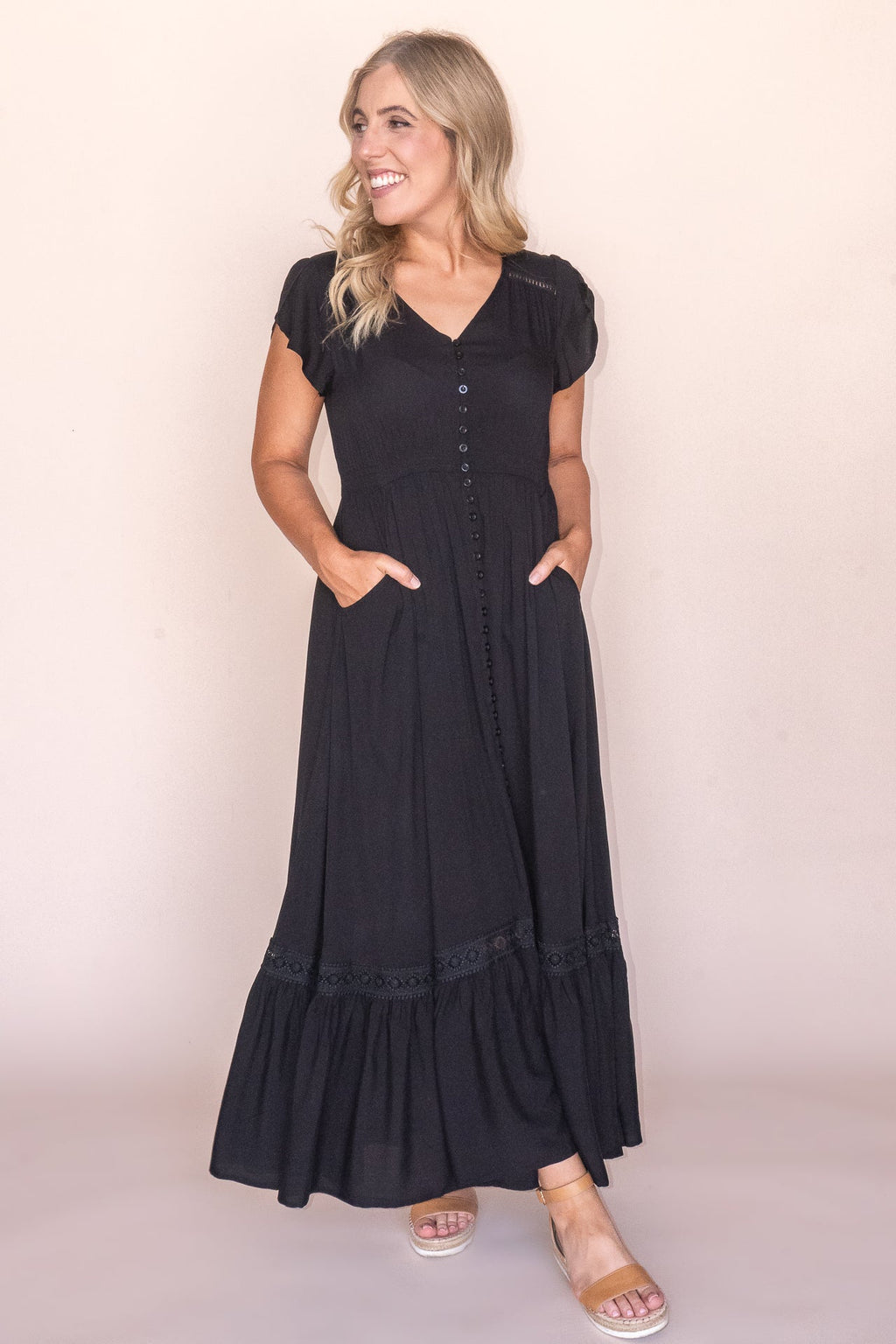 Fernie Maxi Dress in Black