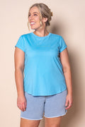 Signature Tee in Azure Blue - Foxwood