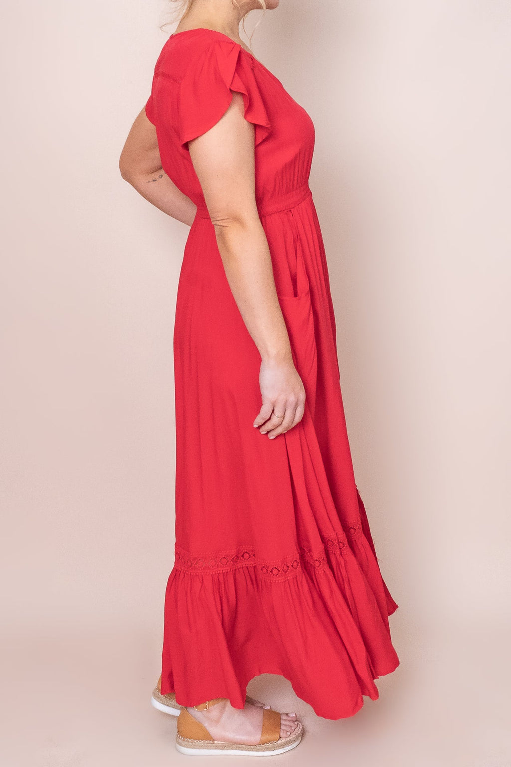 Fernie Maxi Dress in Red
