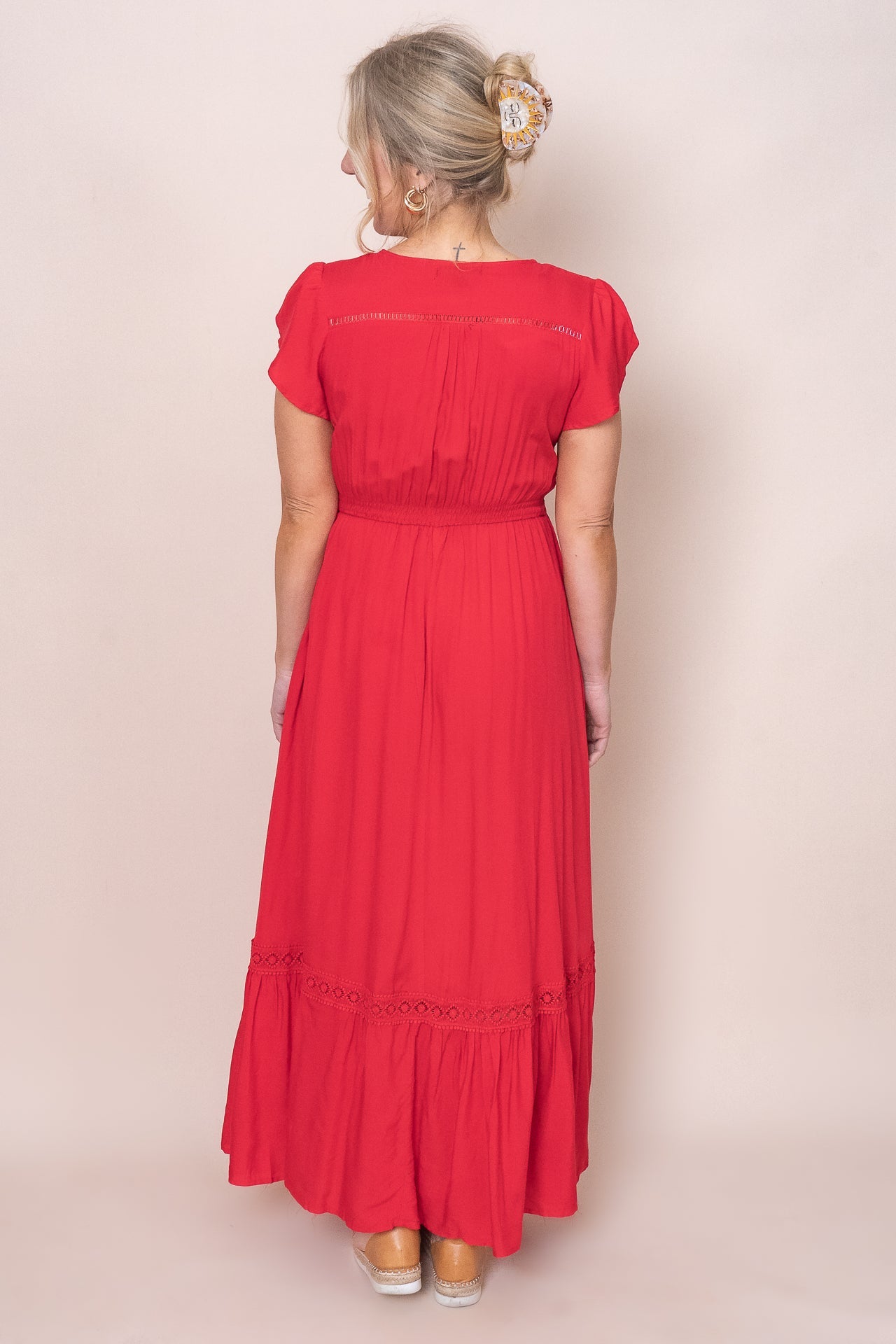 Fernie Maxi Dress in Red